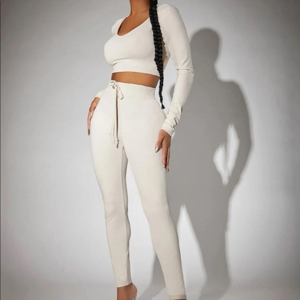 Ribbed Knit Two Piece Set